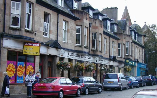 Bearsden High Street shops - See text below