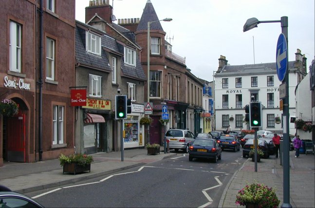 Blairgowrie High Street shops - See text below