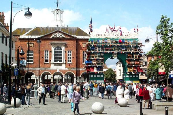 High Wycombe High Street shops - See text below